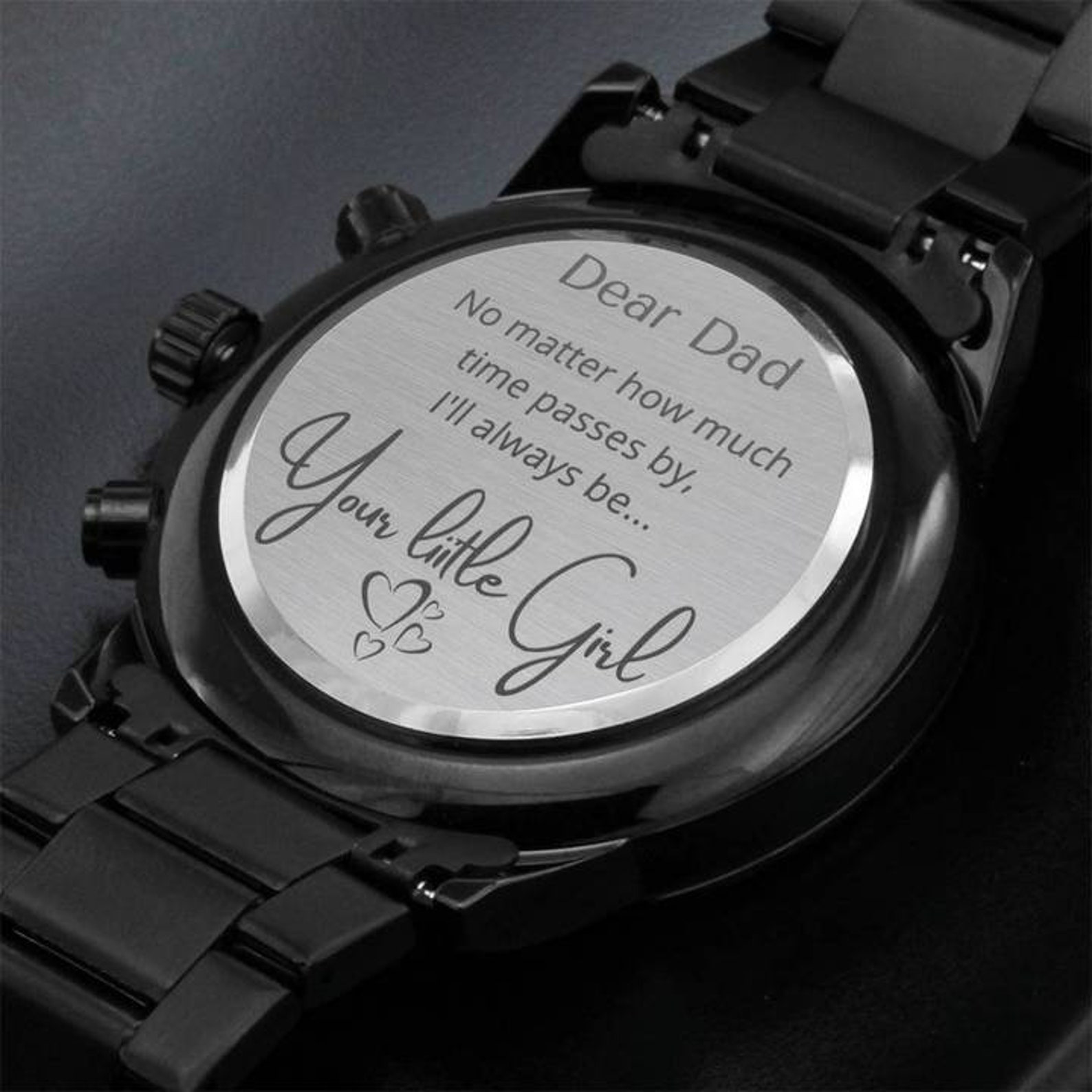 Gift Watch for Dad From Daughter With Engraved Message on Etsy
