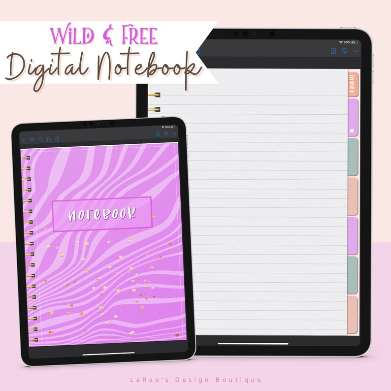 Digital Notebook With Hyperlink Tabs for Ipad in Goodnotes Etsy
