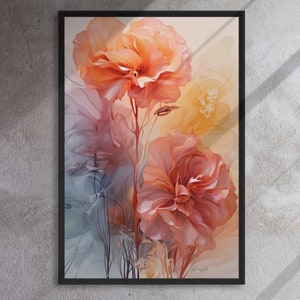 Sammlung 3 Blumen - Digitale Arbeit