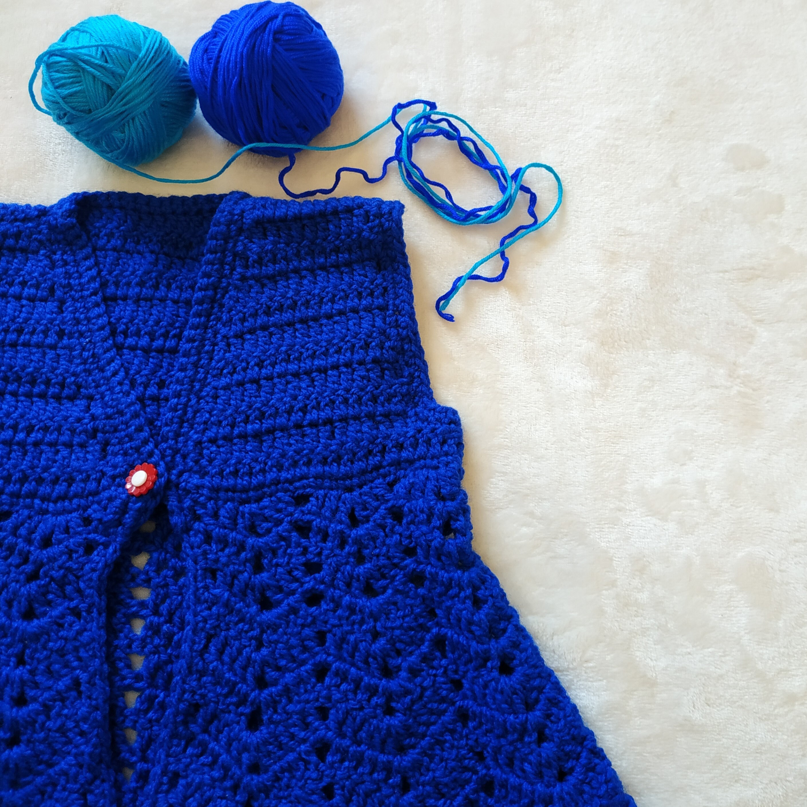 Beautiful Crochet Sweater for 5-6 year/फ्रिल वाली खूबसूरत कोटी - YouTube