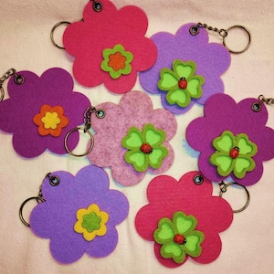 keychain, felt bag charm