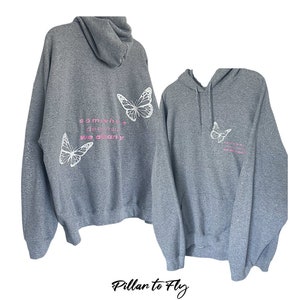 Somewhere Deep Inside Hoodie| Gray Sweatshirt| Rhinestone Hoodie| Trendy Hoodies