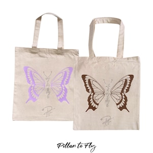 777 Rhinestone Butterfly Tote Bag