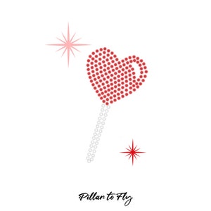 Red Heart Sucker Decal | Valentine&#39;s Day Gift | VDay Stickers