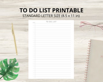 To Do List Printable - Etsy