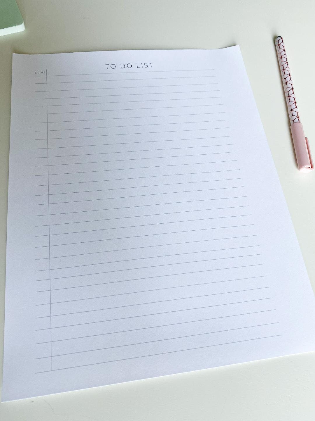 To Do List Printable, Standard Leter Size, Printable to Do List - Etsy