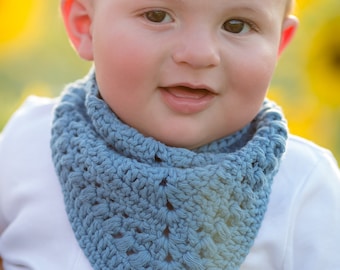 Paige's Bandana Drool Bib | Crochet Pattern