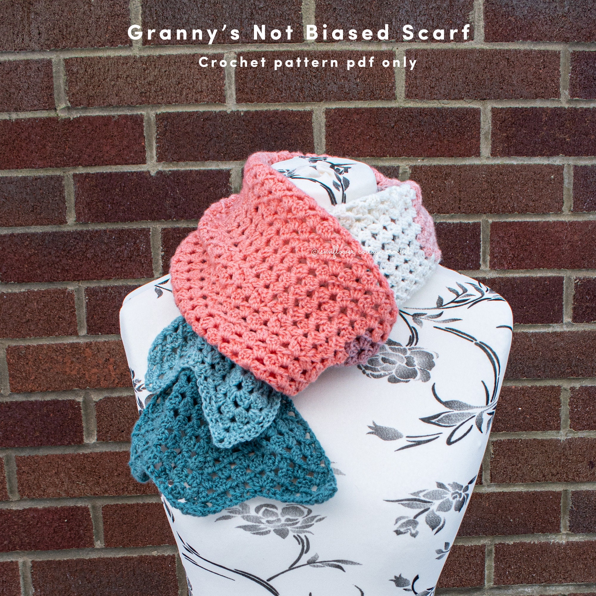 Granny Chevron Scarf, Quick, Easy Crochet Scarf Pattern for Beginners ...