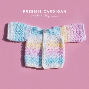 Crochet Preemie Cardigan | Crochet Pattern