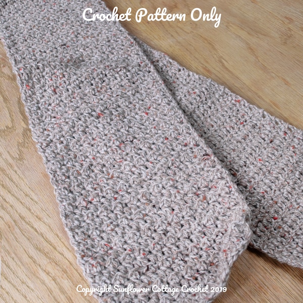 Highland Men's Scarf | Crochet Scarf Pattern