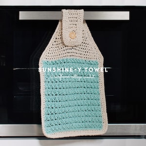 Sunshine-y Hanging Towel | Crochet Pattern | Kitchen Decor