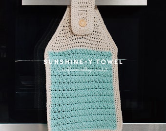 Sunshine-y Hanging Towel | Crochet Pattern | Kitchen Decor
