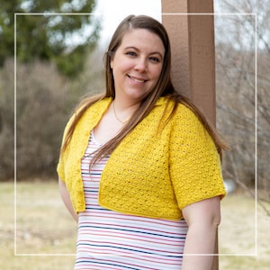 Sarah Bolero, PDF Crochet Pattern only, ladies summer cardigan written in 9 adult sizes from XS to 5XL