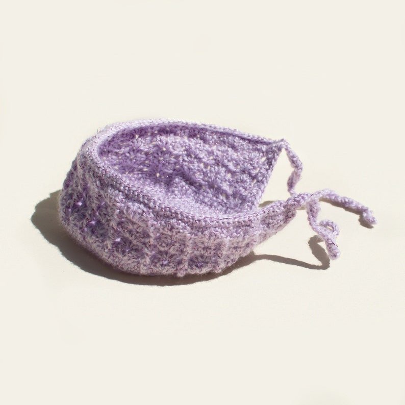 Kate Baby Bonnet and Blanket set, pdf crochet pattern image 3