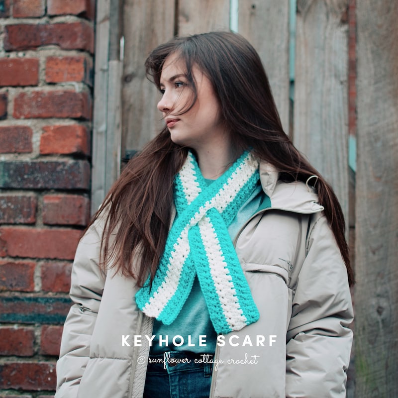 Triangle Keyhole Scarf Pattern Keyhole Scarf - Etsy