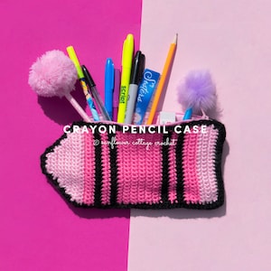 Crayon Shaped Pencil Case | Crochet Pattern