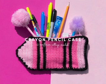 Crayon Shaped Pencil Case | Crochet Pattern