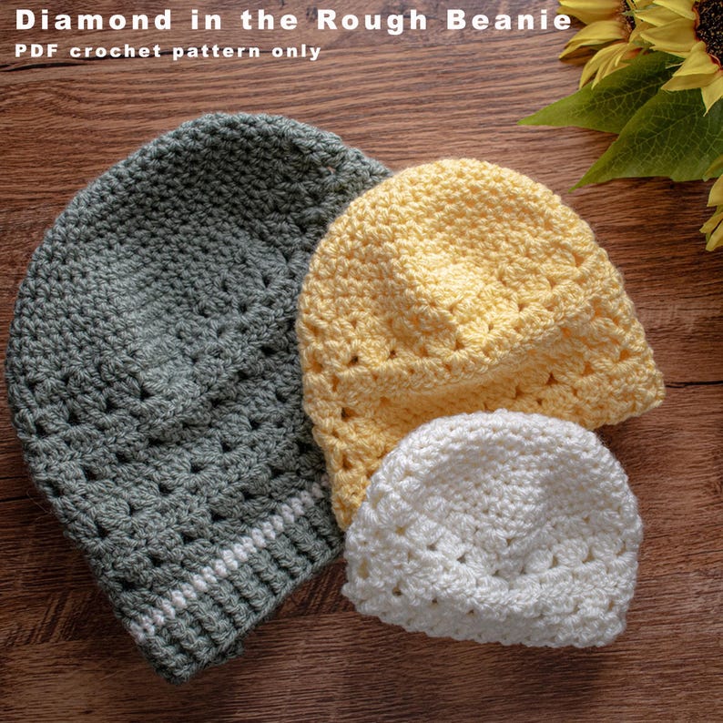 Unisex Crochet Hat Pattern in 8 Sizes From Newborn to Adult Large | PDF ...