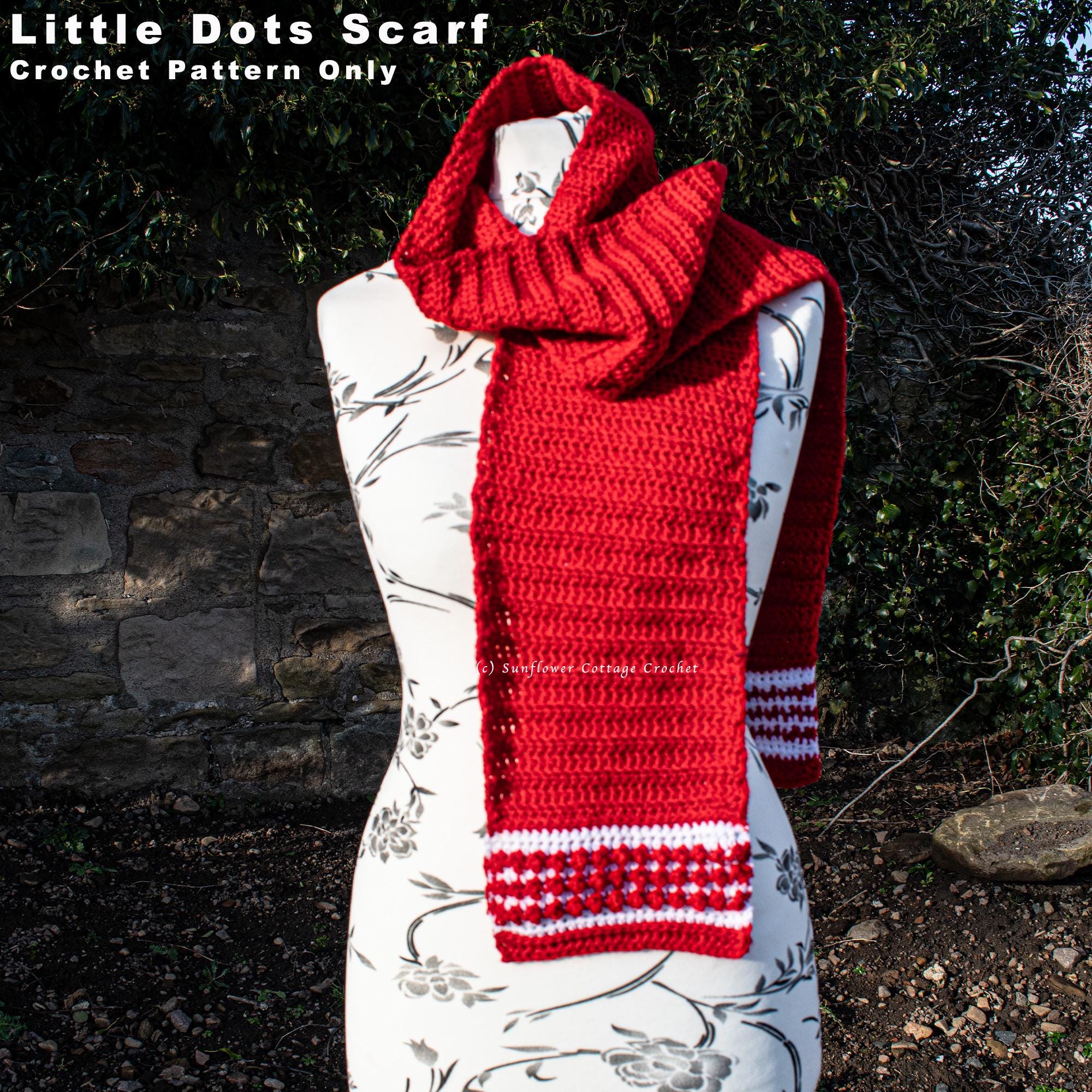 Easy Crochet Scarf Pattern in 10 Sizes | Age 3 to Men's Large | Unisex ...