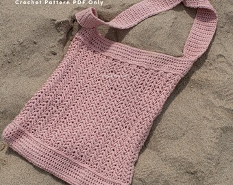 Easy Crochet Bag Pattern in 2 sizes - tote and shopper | Daisy Tote Bag PDF Pattern | Perfect gift idea
