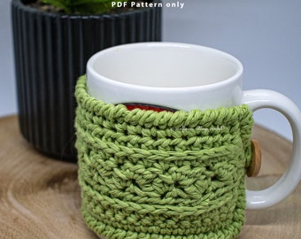 Robin Mug Cozy - Quick Crochet Mug Cozy Pattern suitable for confident beginners, PDF Pattern only