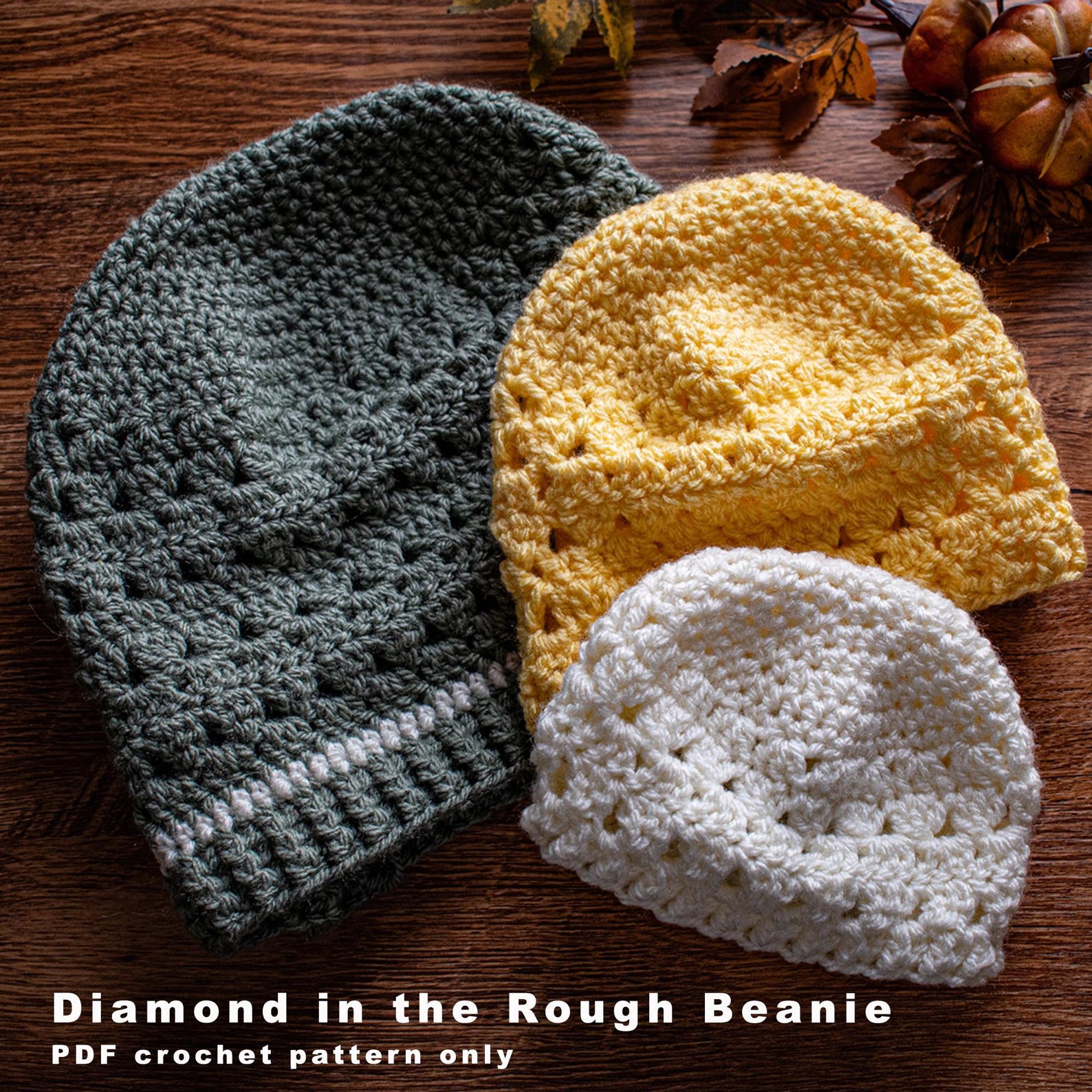 Unisex Crochet Hat Pattern in 8 Sizes From Newborn to Adult Large | PDF ...