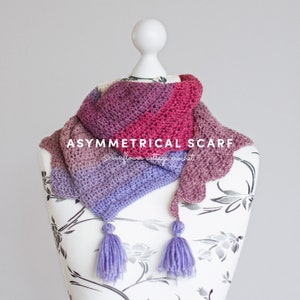 X&#39;s Asymmetrical Scarf | Crochet Scarf Pattern