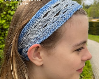 Joy Headband, crochet pattern only, Spring and Summer headband for women, quick make and a perfect gift idea