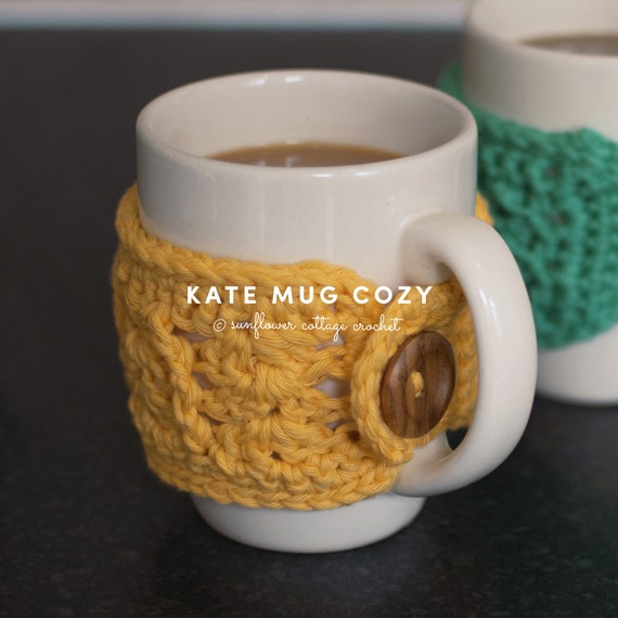 Kate Mug Cozy Cup Cozy Easily Adjustable Pdf Crochet Pattern Suitable for  Adventurous Beginners Quick Gift Idea for Her 