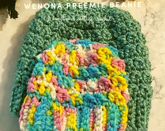 Wenona Baby Beanie | Crochet Baby Beanie Pattern