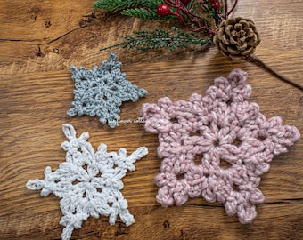 Winter Wonderland | Easy Crochet Snowflake Pattern with video tutorials | Holiday and Winter decorations | Christmas Ornament PDF