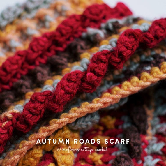 Highland Men's Scarf - Free Crochet Pattern - Sunflower Cottage