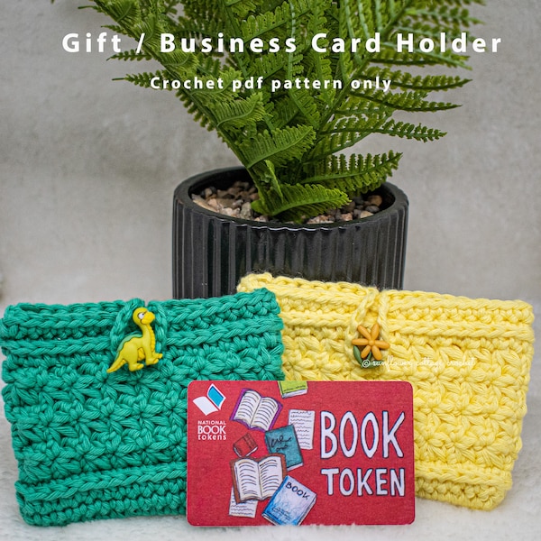 Trinity gift card holder, unisex gift idea, quick pdf crochet pattern only