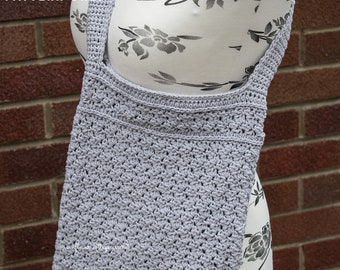 Crochet Tote Bag PDF Pattern | Susan Library Tote | Purse