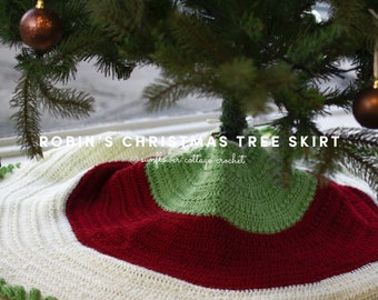 Robin's Christmas Tree Skirt | Crochet Tree Skirt Pattern