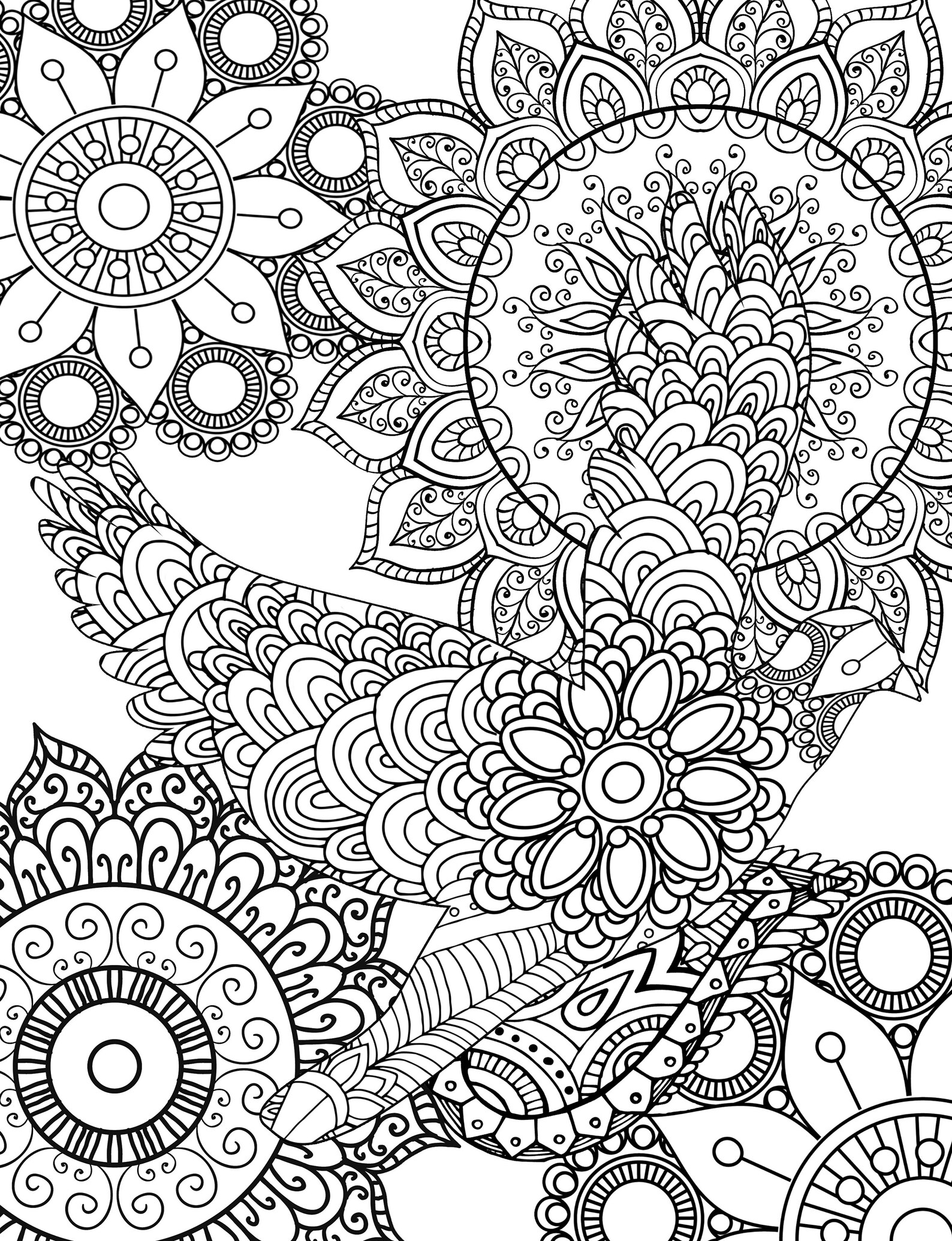 24 Fauna and Flora Printable Adult Coloring Pages - Etsy