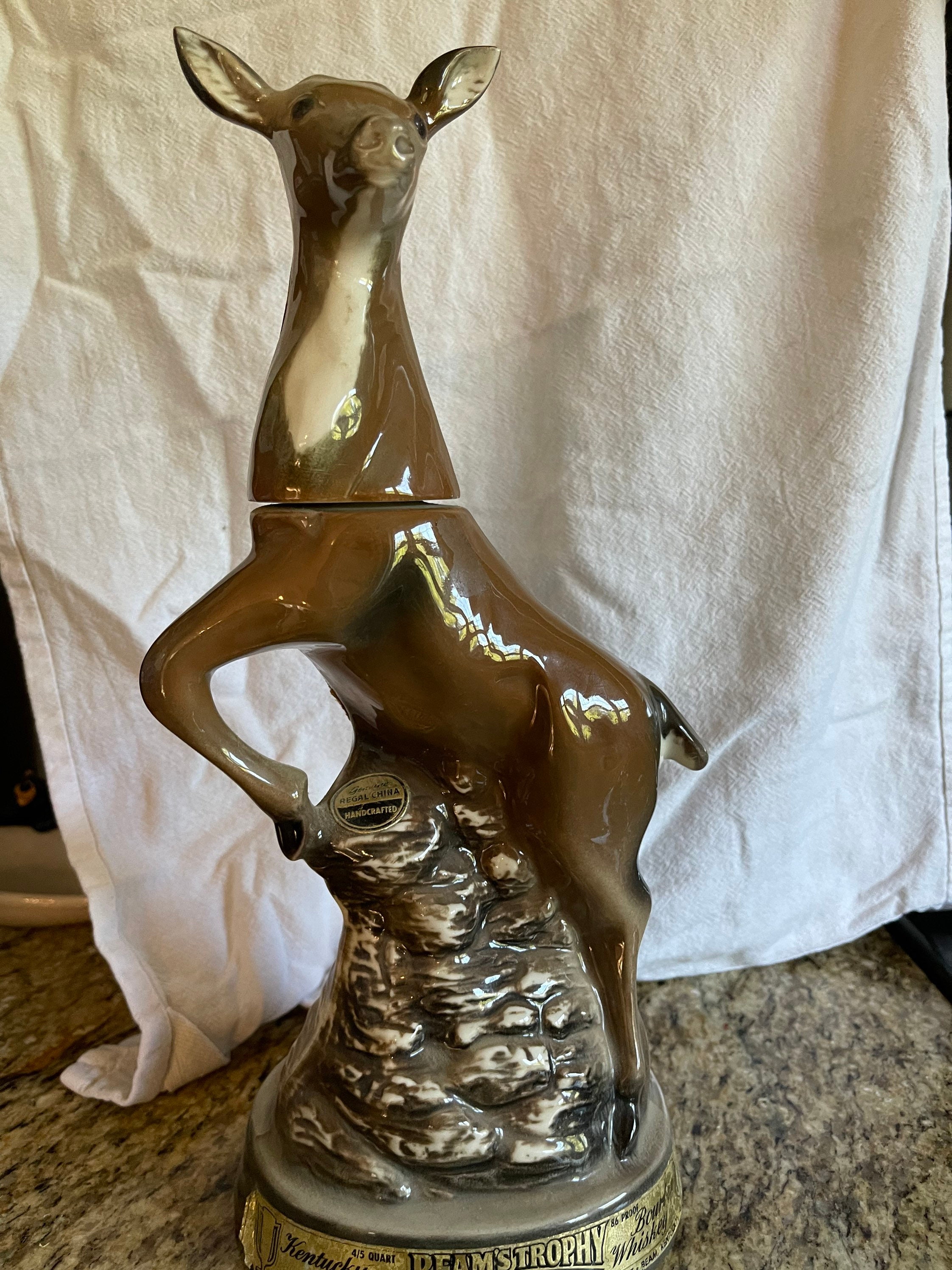Jim Beam Decanter Doe Etsy