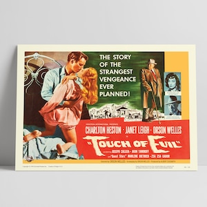 Touch of Evil 1958: Orson Welles - Restored Premium Semi-Glossy Silk Movie Poster Print