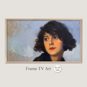 Samsung Frame TV Art: &#39;Mulher Do Chale Verde&#39; Portrait (Digital Download)