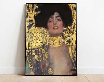 Gustav Klimt - Judith, Printable Poster, Art Print, Instant Download