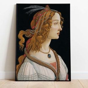 Sandro Botticelli - Idealized Portrait of a Lady, Printable Art, Downloadable Poster, Instant Download