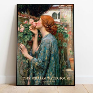 John William Waterhouse - The Soul of The Rose, Art Nouveau Downloadable Poster, Instant Download