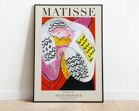 Henri Matisse Poster, the Dream, Downloadable Art Print, Instant