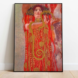 Gustav Klimt Poster, Hygieia, Downloadable Art Print, Instant Download