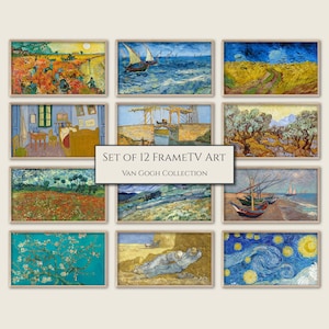 Van Gogh Samsung Frame TV Art: 4K Digital Collection (Set of 12) (Instant Download)