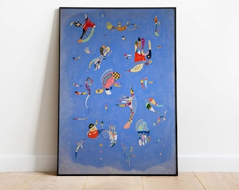 Wassily Kandinsky Poster - Himmelblau, Art Print, Instant Download