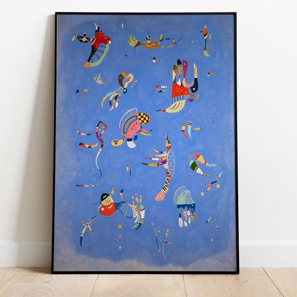Wassily Kandinsky Poster - Himmelblau, Art Print, Instant Download