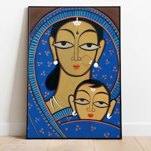 Jamini Roy, Indian Art, Printable Poster, Downloadable Art, Instant Download