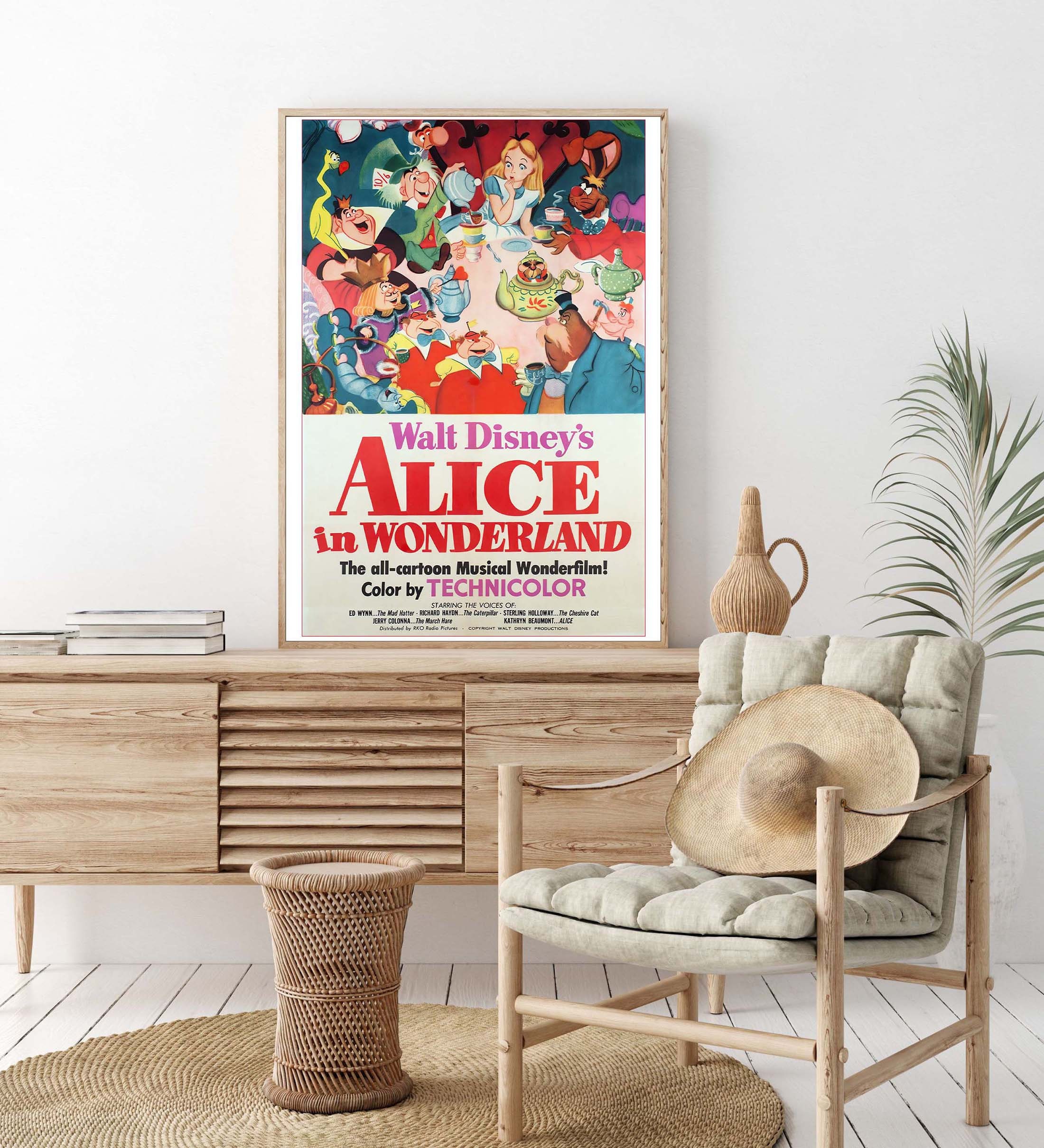 Alice in Wonderland, Vintage Movie Poster, Downloadable Art Print ...