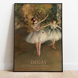Edgar Degas - Two Dancers on a Stage, Printable Poster, Downloadable Art Print, Instant Download